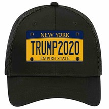 Trump 2020 New York Novelty Black Mesh License Plate Hat - £23.16 GBP