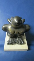 BOTERO Paperweight Style Brass SILVERPLATE Figurine ON Marble Base 5 X 5... - £96.99 GBP