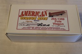 HO Scale Gem City, Pole Wagon Circus Wagon for circus. #294-1369 BNOS - £29.98 GBP