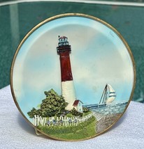 Lighted 3D Lighthouse Barnegate Nj Dana Elias Collectors Nightlight Plate - £13.66 GBP