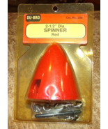 du-bro #286 2.5&quot; diameter red airplane spinner in the package new - $9.89