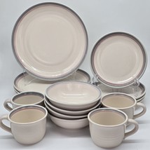 Pfaltzgraff Aura Pink 16-Pc Dinnerware Set  1990&#39;s - $178.19