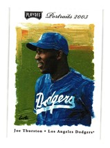 2003 Playoff Portraits #102 Joe Thurston Los Angeles Dodgers - £3.99 GBP