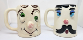 TWO Vintage PFALTZGRAFF Pottery MUGGSY Cups Mugs COCKEYED CHARLIE &amp; PICK... - $24.00