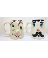 TWO Vintage PFALTZGRAFF Pottery MUGGSY Cups Mugs COCKEYED CHARLIE &amp; PICK... - £18.96 GBP