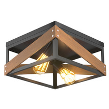 Adjustable Ceiling Lamp Geometric Lights Rustic Flush Mount for Home Decoration - £37.48 GBP