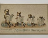 White Beaver&#39;s Cough Cream Trade Card T.H. Spence La Crosse WI Vintage - $27.50