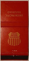 Diamond 30 Strike Matchbook Cover Union Pacific Railroad Front Strike Red Gold - $5.95