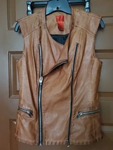 V CRISTINA Rust Leather Vest Size M - £27.69 GBP