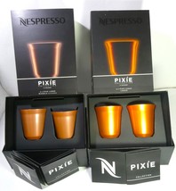 Nespresso Pixie 2 X 2 Lungo Coffee Cups ( Bukeela &amp; Linizio ) in Brand Box , New - £299.75 GBP