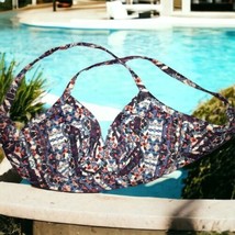 ATHLETA Womens High Waisted Bikini Bottom Size Large Swimsuit Purple Blu... - £31.37 GBP