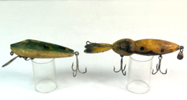 Lot of 2 Vintage Atlantic Lures - Swamp Fox &amp; Plunger-Pup Crankbait Lure... - $179.97 MXN