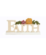Faith Plaque With Flowers - $9.95
