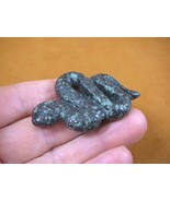 (Y-SNAK-FL-711) GREEN SNAKE Sidewinder GEMSTONE carving FIGURINE I love ... - $24.32 CAD