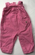 Vintage Carters 6 M Pink Corduroy Romper Pants Teddy Bear Htf - £23.26 GBP