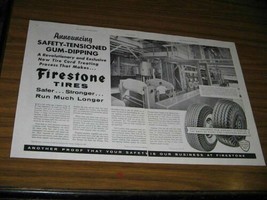 1955 Print Ad Firestone Textile Tire Plant Gastonia,North Carolina - £14.26 GBP