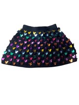 Queen Of Sparkles butterfly paillette skirt in Black - $88.00