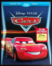 Cars Disney/Pixar (Blu ray/DVD + Digital, Movie Club Exclusive) w/Slip, NEW - £8.56 GBP