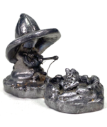 Boy At Fishing Pond With Frog Ricker Bartlett Pewter Miniature Figure - ... - $9.50