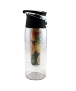 Water Bottle 24 Oz with Fruit Infuser BPA Free Tritan Reusable Plastic  - £7.20 GBP