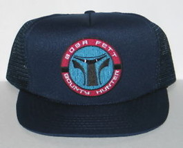 Star Wars Boba Fett Bounty Hunter Patch on a Black Baseball Cap Hat NEW UNWORN - £11.49 GBP