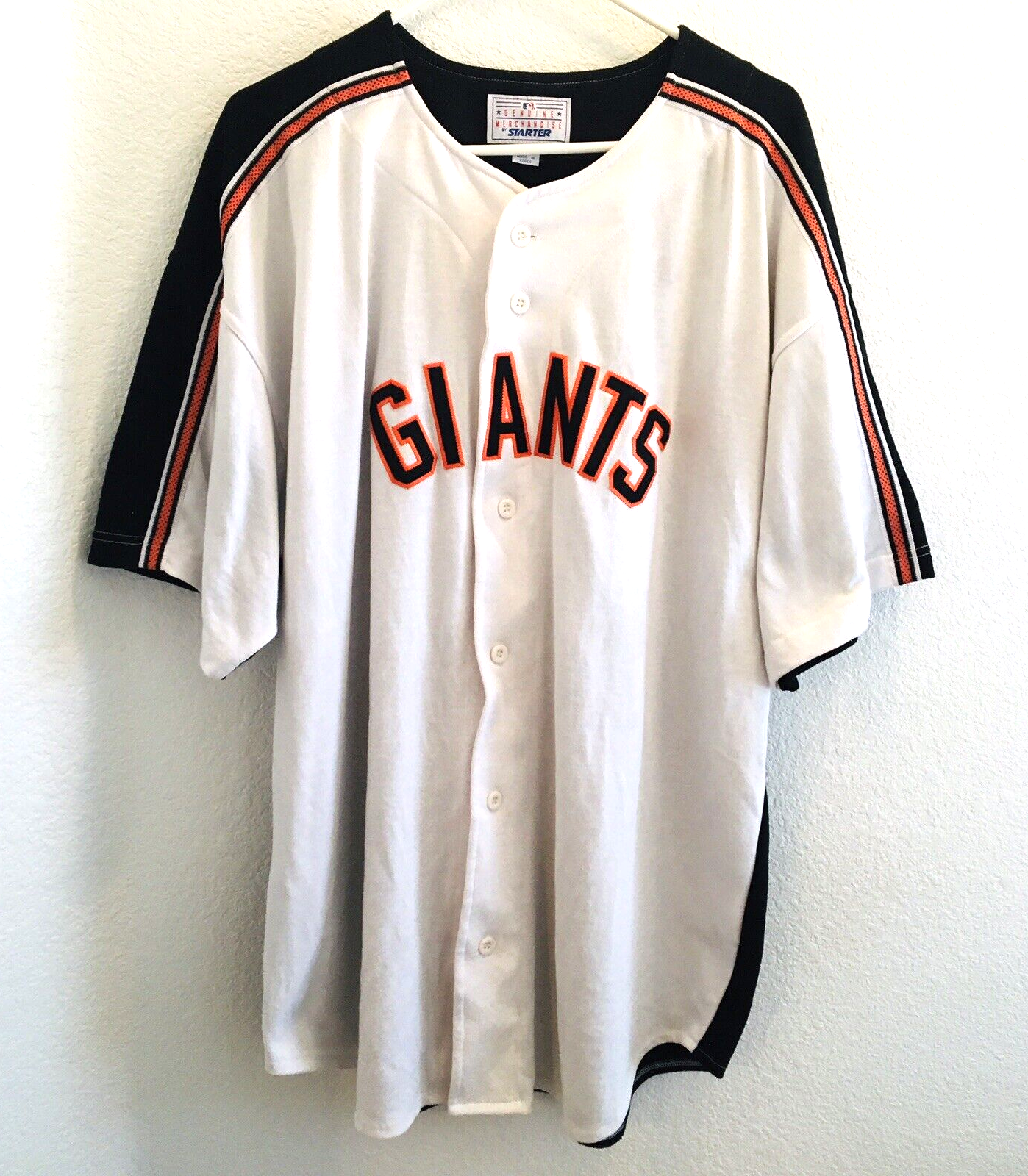 Vtg 90's San Francisco Giants Starter Shirt Jersey SZ 2XL Embroidered RARE HTF - £52.33 GBP
