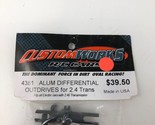 Custom Works 4381 Aluminum Differential Outdrives For 2.4 Transmission - $39.50