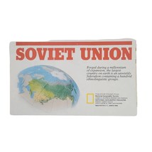 National Geographic Magazine March 1990 Map/Poster Soviet Union Russia USSR - £14.67 GBP