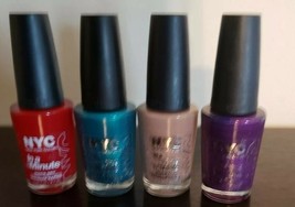 Four (4) Bottles of NYC In a Minute Brand Nail Enamel 0.33 Oz Nail Polis... - $30.00