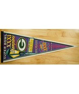 Tag Express Pennant Superbowl XXXI Champions 1997 Green Bay Packers Foot... - £19.46 GBP