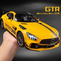 1:18 Mercedes-Benz GTR Green Demon Alloy Die Cast Toy Car Model Sound and Light  - £34.42 GBP