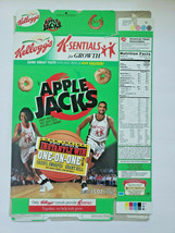 Kellogg&#39;s Cereal Box 2000 Apple Jacks Grant Hill Sheryl Swoopes Empty U198/17 - £15.17 GBP