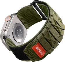 Rugged Apple Watch Band Nylon Loop Strap iWatch iWatch Ultra SE 9 8 7 6 ... - £32.05 GBP+