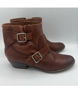 Kenneth Cole Reaction Western leather ankle boots Size 7.5 Brown - $24.63