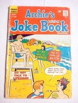 Archie&#39;s Joke Book #128 Fair September, 1968 Archie Comics Beach Scene Cover - £5.53 GBP