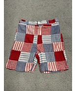 FuntasiaToo Toddler Boys Adjustable Waist Red Multi Color Plaid Shorts S... - £8.40 GBP