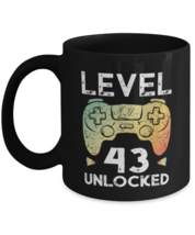 43rd Birthday Boy Gamer Gifts Level 43 Unlocked Gamer Gaming Mug Gift Idea  - £14.39 GBP