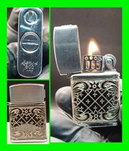 Stunning Vintage Ornate Wrapped Petrol Cigarette Lighter - In Working Condition  - £51.43 GBP