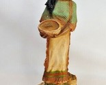 Southwest Girl W/ Papoose Baby Homco 1980 Chalkware Statue Figure LARGE 14&quot; - $13.86