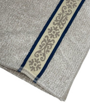 Vintage Martex Luxor Collection Bath Towel Sculpted Beige Reversible Terry Cloth - £8.45 GBP