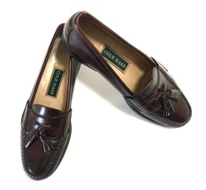 Cole Haan Classic Brown Leather Slip On Tasseled Loafers Shoes Mens Size... - $38.25