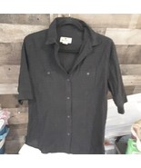 Vintage Woolrich Women&#39;s Small Black 3/4 Sleeves - $13.09