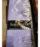 Amscan 54&quot; x 108&quot; Tablecloth Rectangular, Plastic Table Cover, Lavender - £3.05 GBP