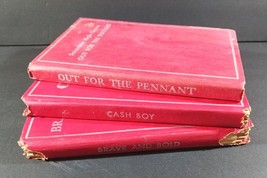 Antique 3 Book Set - Early 1900&#39;s Out For The Pennant, Cash Boy, Brave And Bold - £22.99 GBP