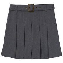 French Toast Girls Extended Sizing Square Buckle Belt Pleated Scooter, SZ 16.5 - £19.46 GBP