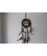 DREAMCATCHER INDIAN WITH A PICTURE OF WOLVES WOLF MOON WINTER 2 RINGS (C... - £8.01 GBP