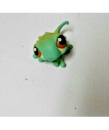 Littlest Pet Shop #111 Lizard Gecko Green Orange Spots Brown Dot Eyes Re... - €4,12 EUR