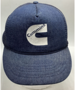 Vintage Cummins Hat Snapback Company Logo Denim Cap Diesel Engines Truck... - £29.41 GBP