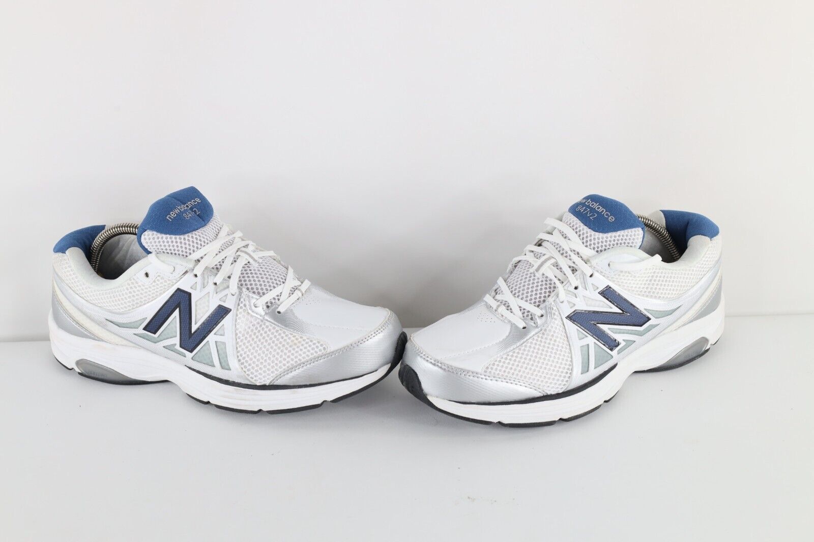 Vintage New Balance 847 Mens 9 2E Spell Out Running Jogging Dad Shoes Wh... - $98.95