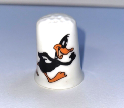 Vintage Daffy Duck Thimble Stoke on Trent Fine English Bone China - $6.95